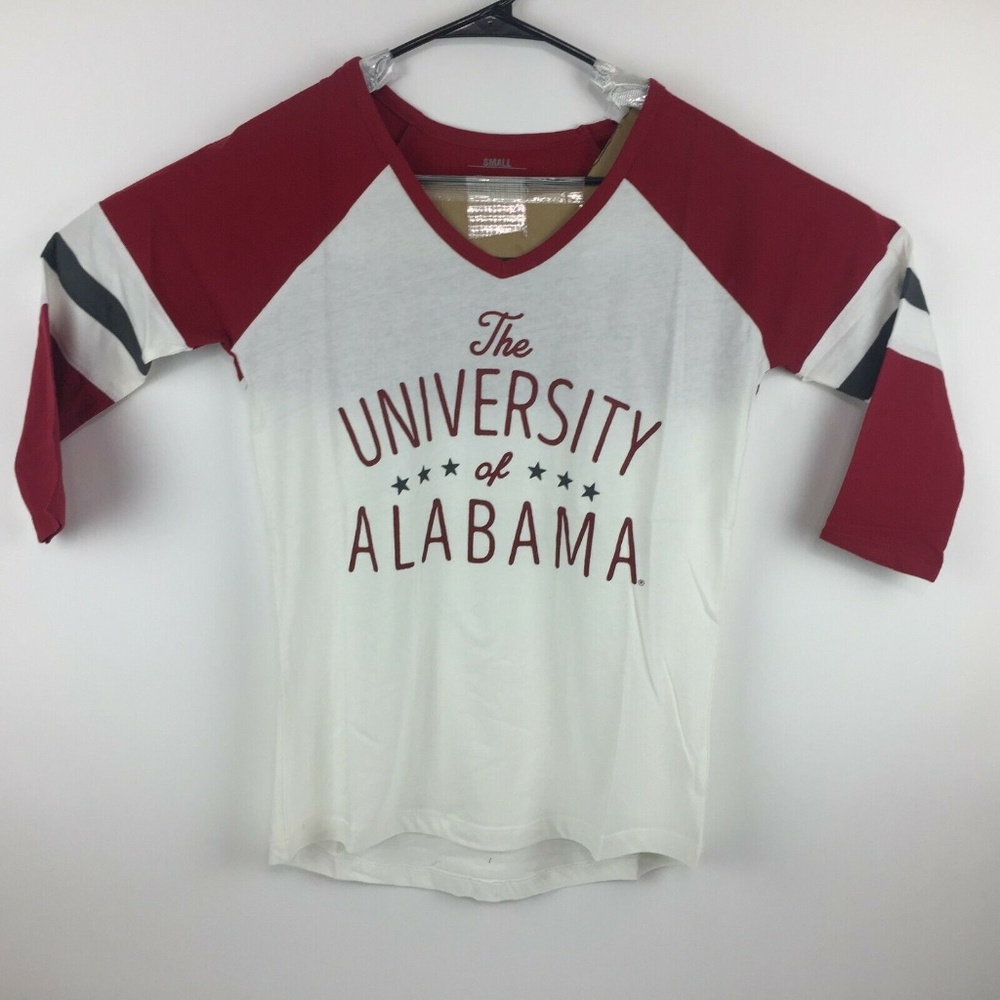 Alabama Crimson Tide T-Shirt Striped Sleeve Tee